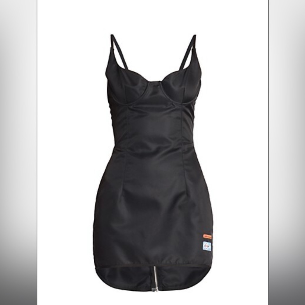 NWT Heron Preston Ex-Ray High-Low Corset Minidress
